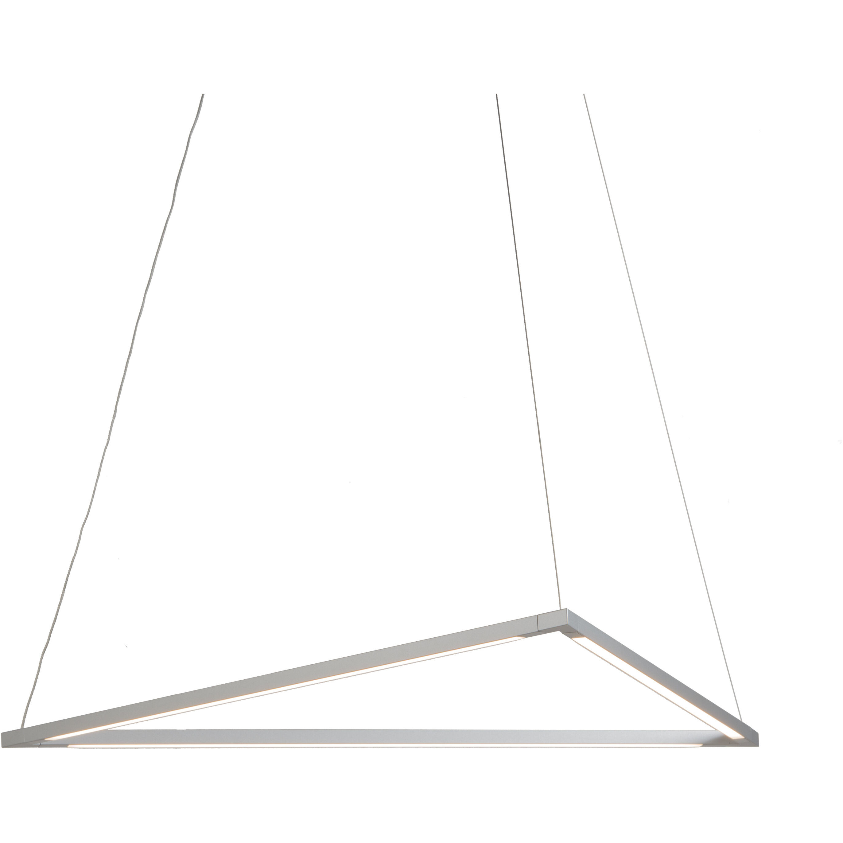 Z-Bar LED 22.88 inch Silver Pendant Ceiling Light, Triangle